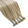 Nano Ring Human Hair Extensions with 100% Virgin Remy Hair in 10-30 Inch Length and Dyeable Micro Beads