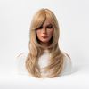 Long Length Multi-Color Heat Styling Compatible Synthetic Lace Wig for Women