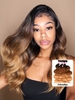 UNice 3Pcs Brazilian Body Wave Human Hair Bundles in T1B/4/27 Ombre with 16-26 Inch Length