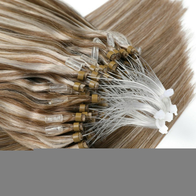 Micro Ring Hair Extension 100% Virgin Remy Human Hair 10-30 Inch Length Dyeable Pre-Bonded Hair Extension