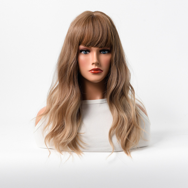 Customizable Fashion Full Lace Wig with Long Curly Hair and Heat Styling Compatibility