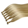 100% Virgin Remy Human Hair Nano Ring Hair Extension in 10-30 Inch Length Dyeable Pre-Bonded Hair Extension