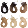 Micro Link Hair Extensions 100% Virgin Remy Human Hair 10-30 Inch Length Dyeable Easy Install Wig
