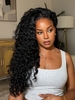 UNice 7x5 Lace Closure & 13x4 Lace Frontal Water Wave Human Hair Wig with Glueless Design