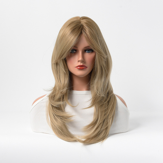 Long Length Breathable Synthetic Wig with Heat Styling Compatibility for Women