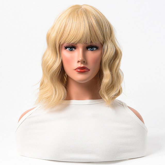 Trendy Short Curly Human Hair Wig with Remy Hair Heat Styling Compatibility and Multi-Color for Women