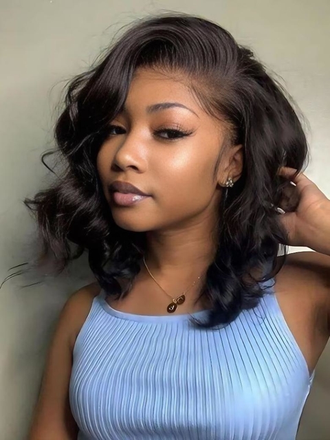 UNice 100% Human Hair Wig with 4x4 Lace Design and Beginner-Friendly Maintenance
